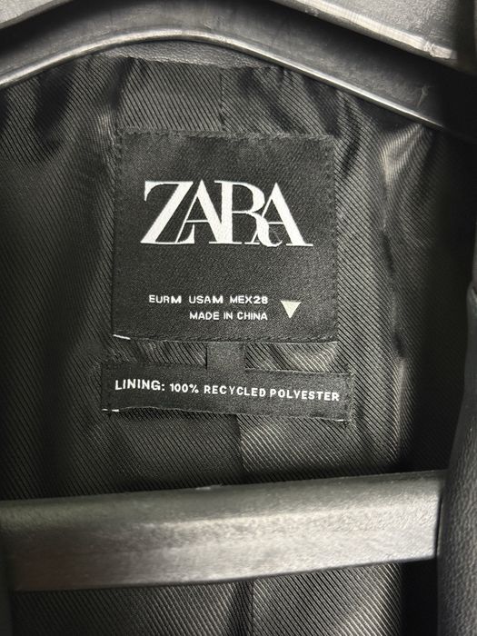 Пиджак кожаный Zara