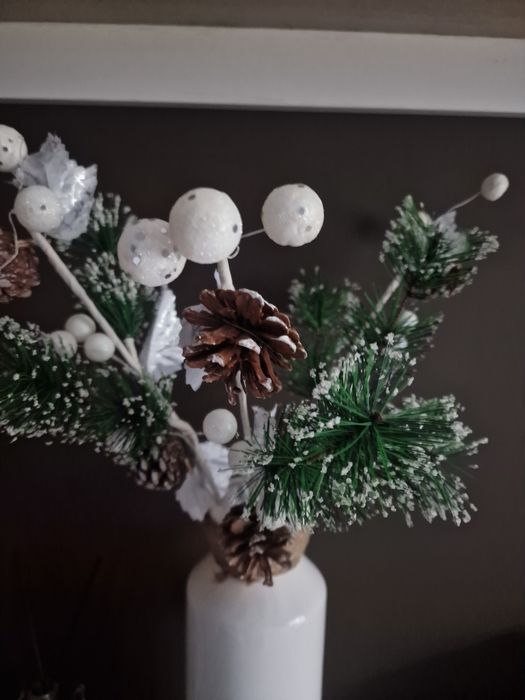 Swiateczne 3 oszronione galazki Ikea