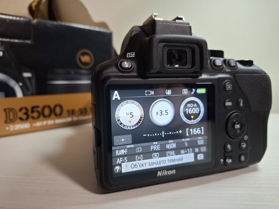 Новий Nikon D3500 + Новий Обєктив nikkor AF-P 18-55 vr