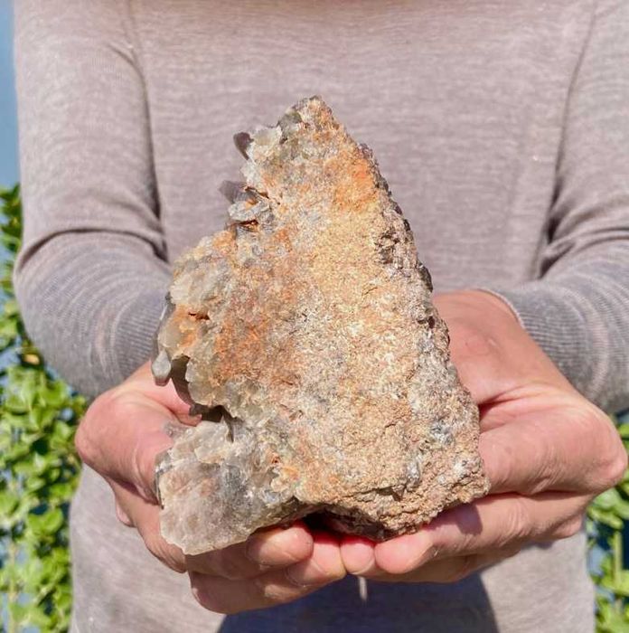 Drusa de quartz preto fumado com 500g