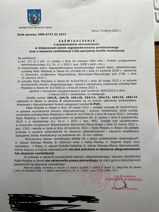 Sprzedam działki inwestycyjne ul. Ziemowita Iława