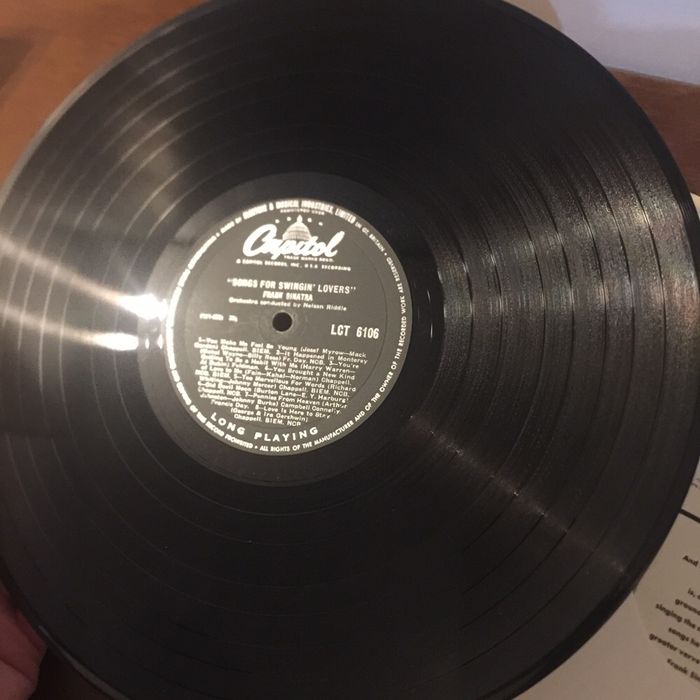Vinil 33 1/3 Frank Sinatra - songs for swingin lovers -