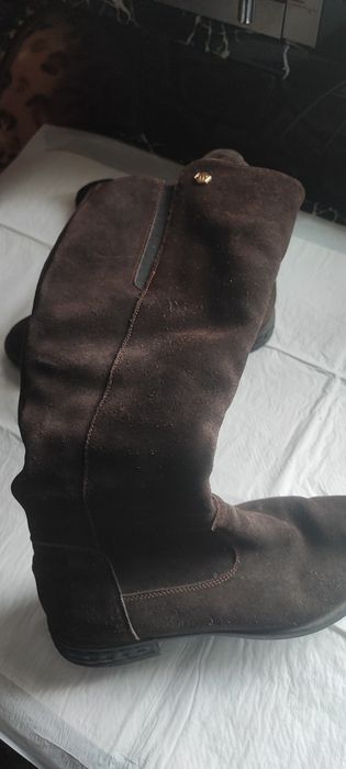 Замшеві сапоги  жіночі