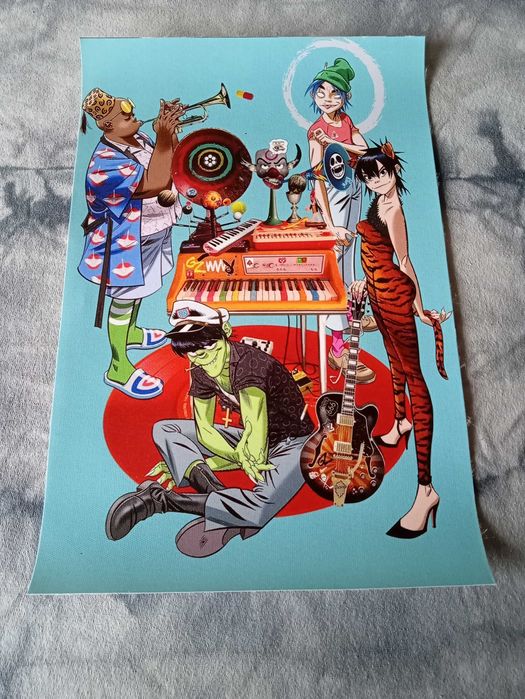 Plakat na płótnie zespołu muzycznego gorillaz