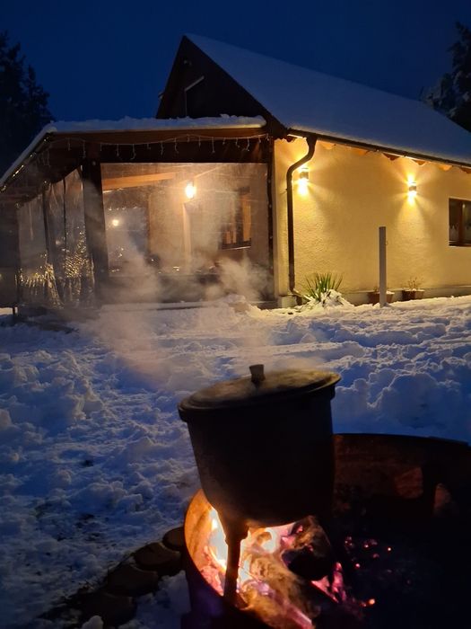 Domek Mazury, Święta Lipka/Mrągowo, balia/jacuzzi, sauna, Ferie!