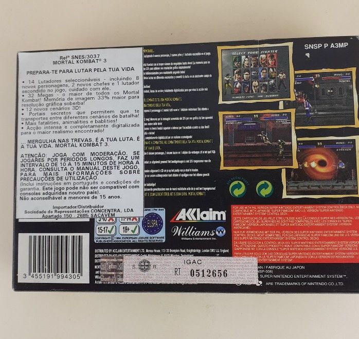 Mortal Kombat 3 super nintendo