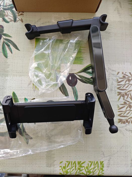 Suporte extensível de encosto de banco pra telemóvel tablet nintendo etc