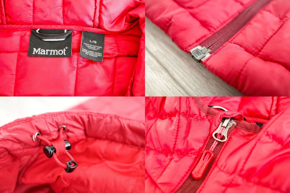 Kurtka Puchowa Marmot Featherless Hoody Down Jacket Hood L Czerwona