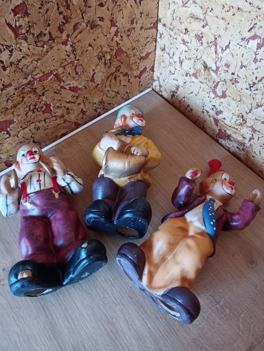Figurki klaunów - stare