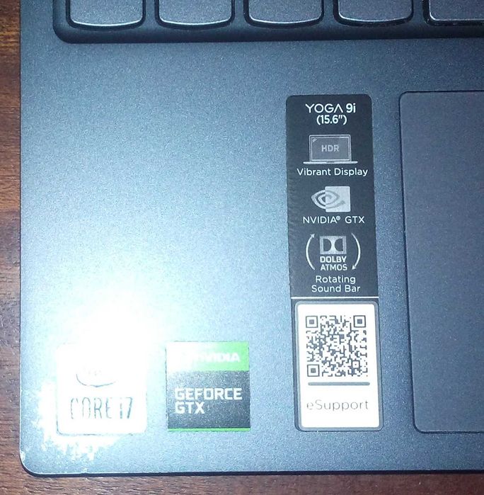 Ноутбук Lenovo Yoga 9 15IMH5 под ремонт