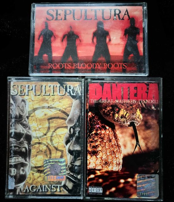3 x Kaseta Sepultura i Pantera VG+ Heavy Thrash Black Metal