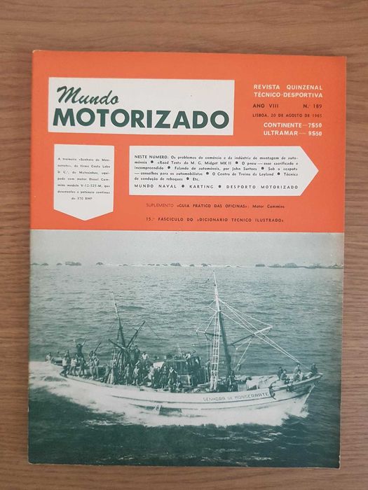 Revista Mundo Motorizado Nº189 (Ano:1965)