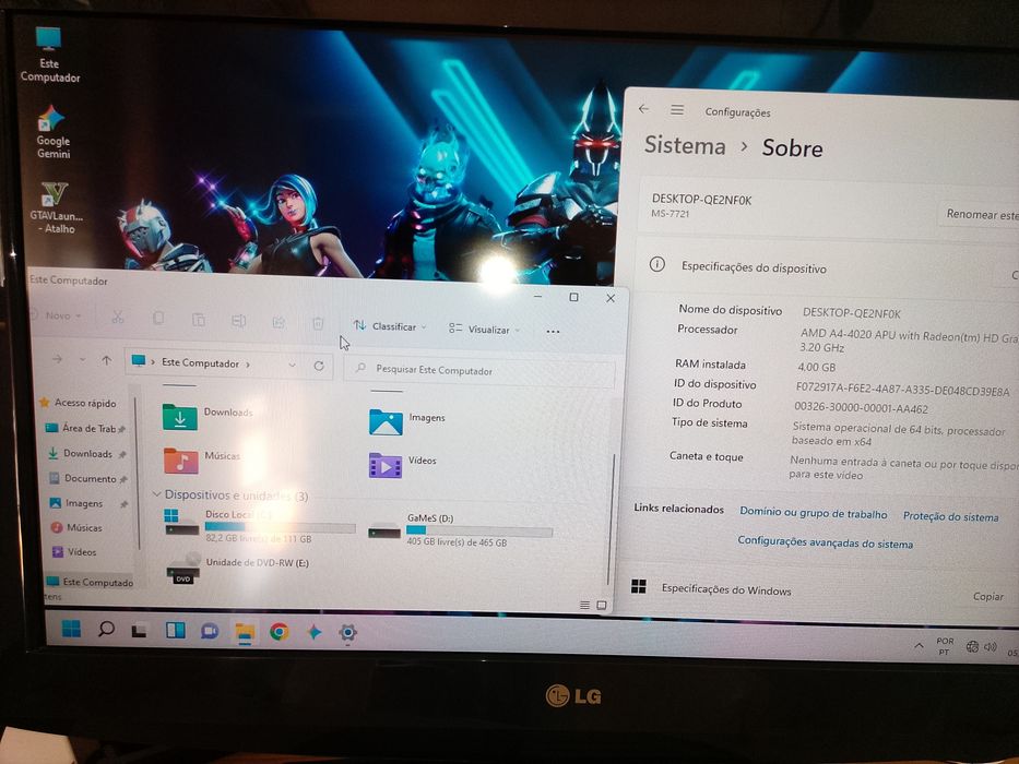 Computador AMD A4 4020