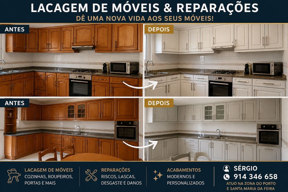 Faço serviços de pintura em móveis lacagem profissional