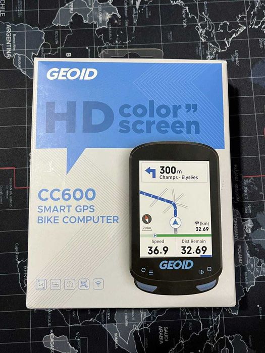 GEOID GPS Bike Computer с цветным дисплеем — новый, полный комплект