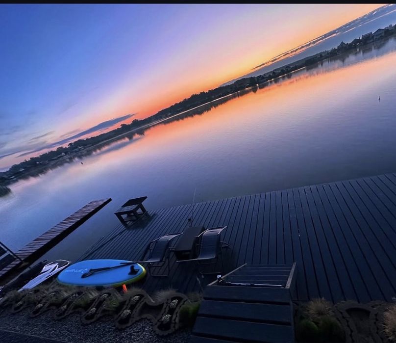Całoroczny domek  nad  jeziorem Spalona z jacuzzi i sauną