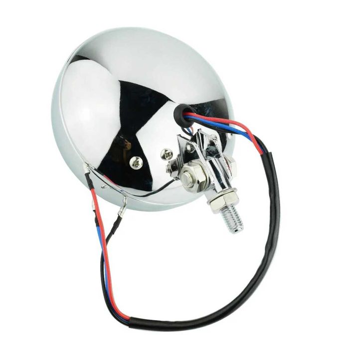 Farol auxiliar universal retro 11,4cm - luz nevoeiro chopper bobber