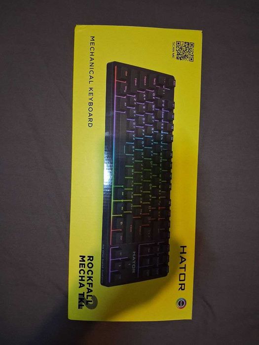 Клавіатура дротова ігрова Hator Rockfall 2 Mecha TKL Orange USB Black