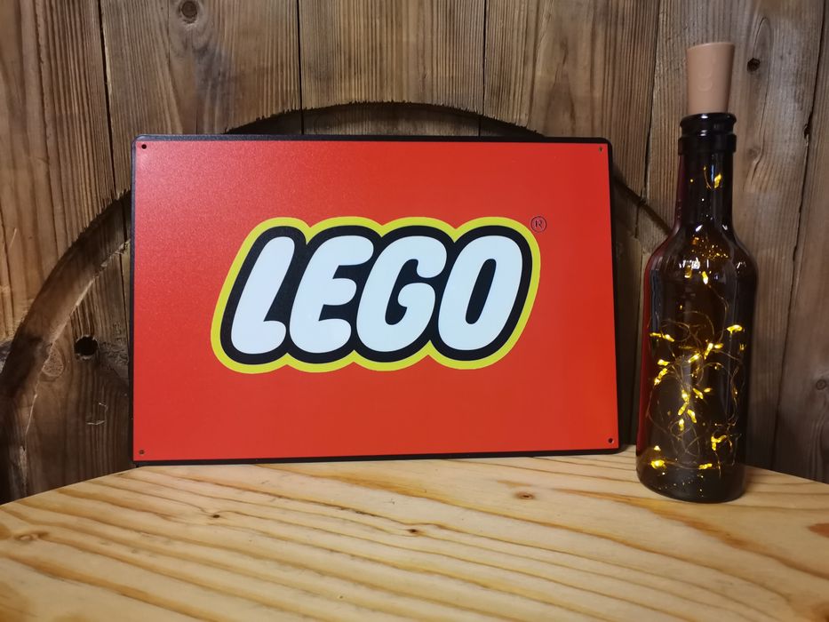 Placa de metal 20x30cm LEGO