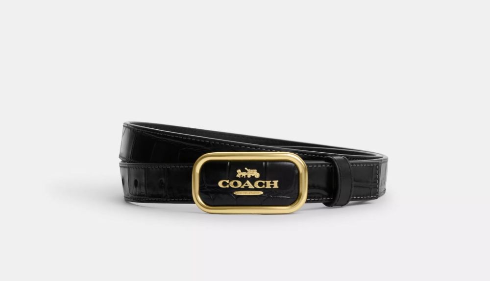 Ремінь Coach Morgan 25 mm двохсторонній пояс шкіра