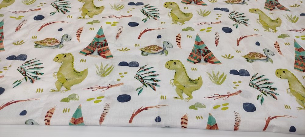 Kołderka obciążeniowa - sensoryczna DINOZAURY, TIPI 2100 g. 125x80 cm