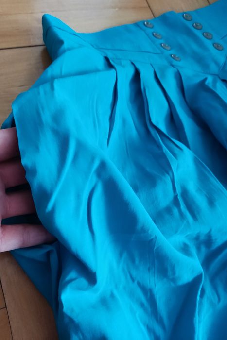 Spódnica butelkowa zieleń miętowa PRL vintage