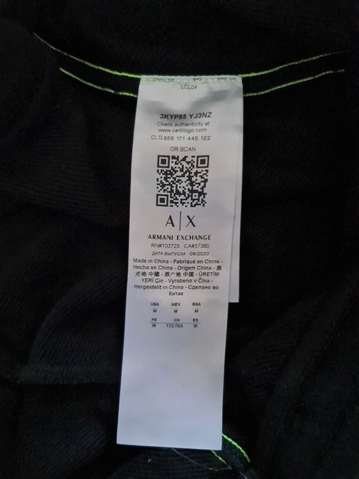 Spodnie dresowe Dres Dresy Armani Exchange EA Emporio Armani Rozmiar M