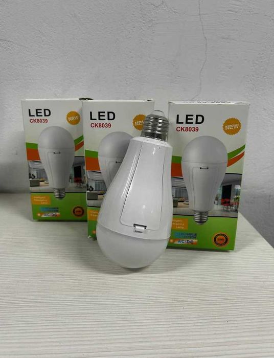 Лампа светодиодная аккумуляторная CK8039с крючком для дома и кемпинга