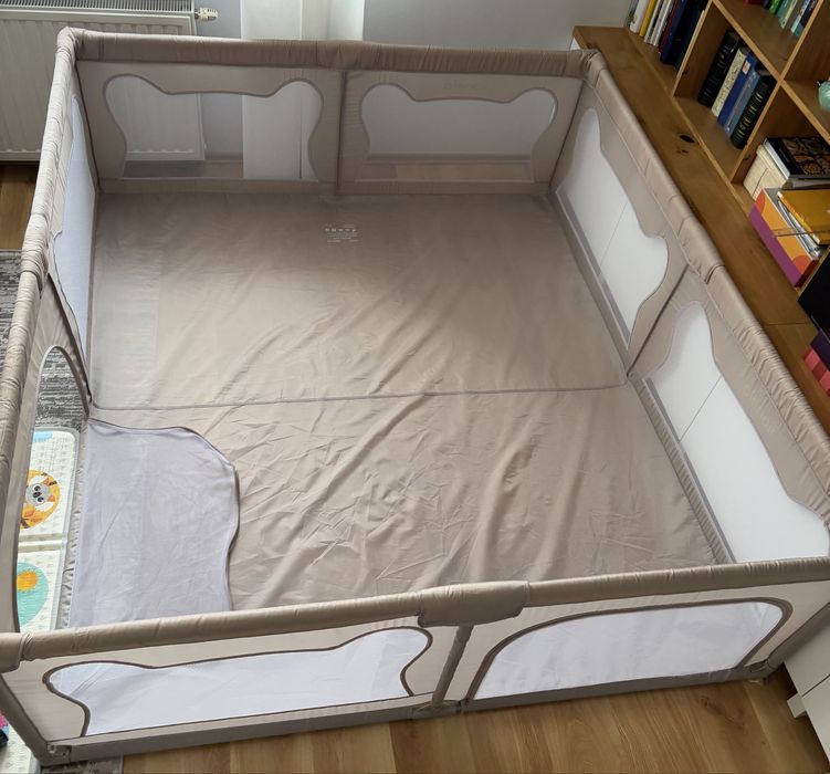 Kojec dla dziecka Lionelo Willow XL 207x187 Beige Sand