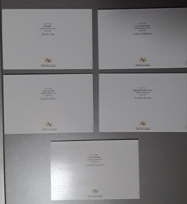 Conjunto de 10 postais de Natal (APBP) novos!