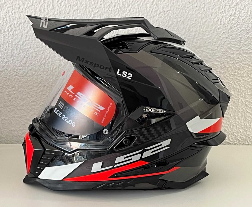 Capacete NOVO LS2 MX701 Explorer Carbon Frontier (30% DESCONTO) Em M e L