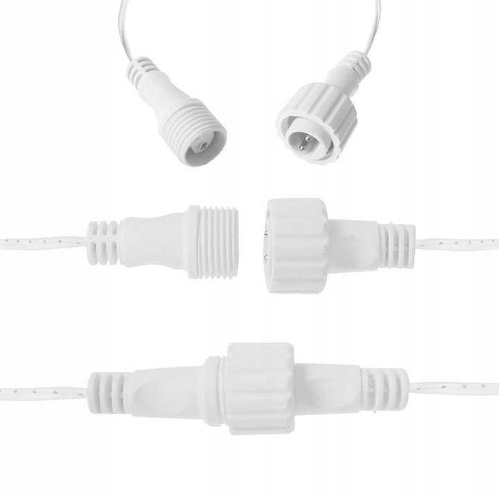 Lampki Choinkowe Sople 100 LED Niebieskie + Flash Iskra 100 lampek