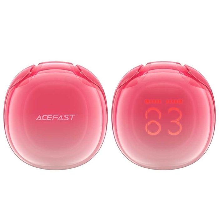 Безпровідна гарнітура Acefast T9 Crystal Air, Pomelo Red