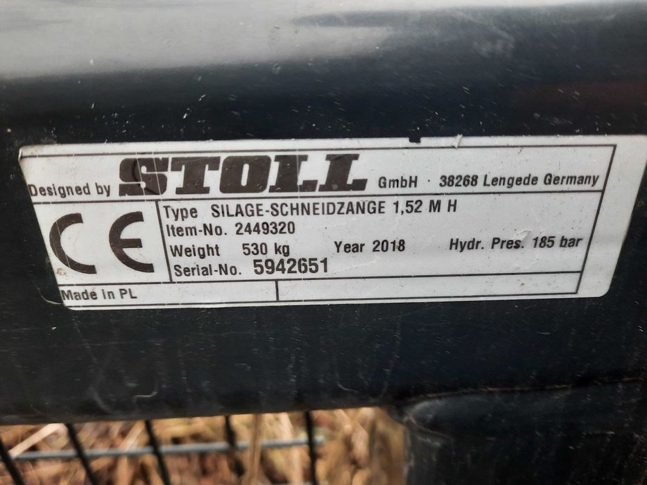 Робочі органи до фронтального навантажувача Stoll (Німеччина) та інших