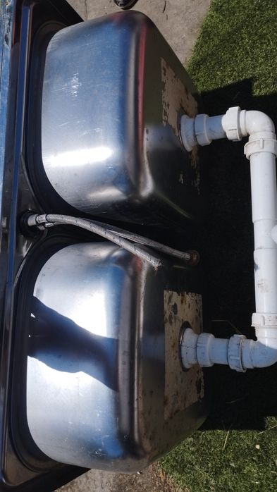 Мойка двойная (нержавейка)