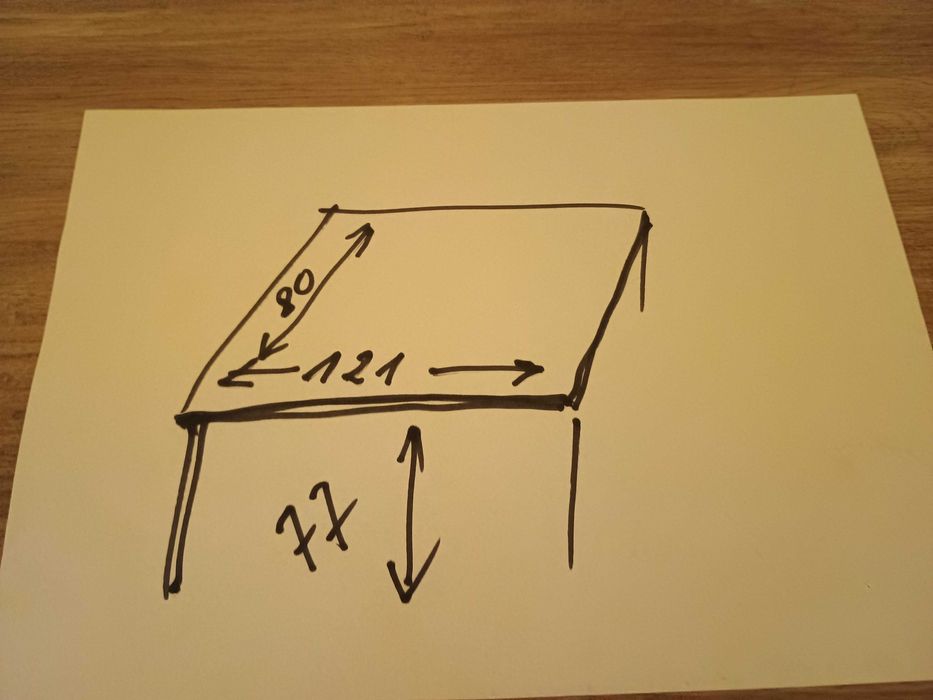 Stół kuchenny z drewna- litego dębu