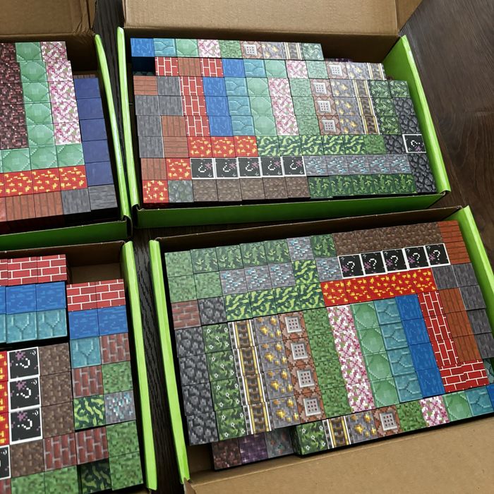 200ШТ +12шт героїв Конструктор магнітний майнкрафт minecraft блоки 3д