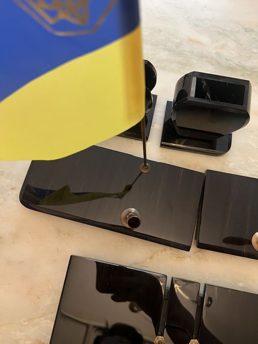 Эксклюзивный письменный набор черный обсидиан