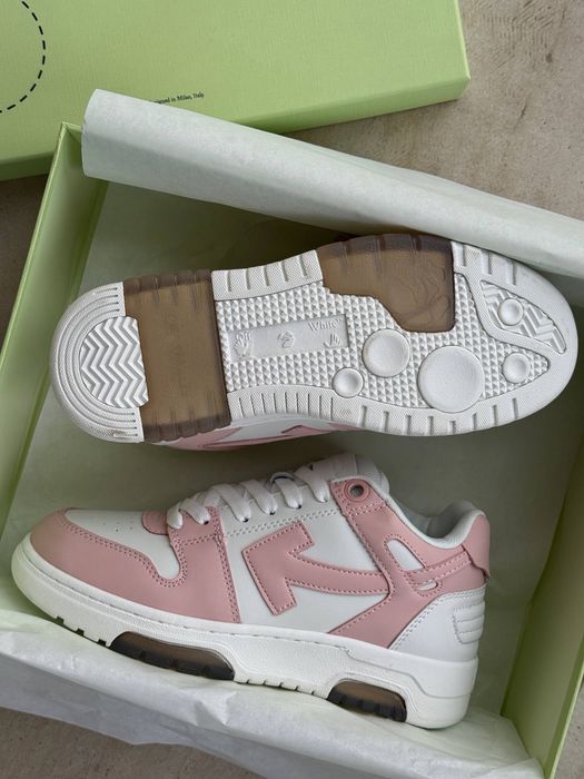 36 37 38 39 40 Жіночі кросівки OFF-WHITE OUT OF OFFICE  PINK WHITE