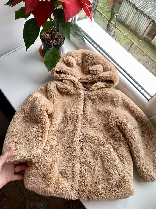 Шубка Next 98/104 коричнева демі шубка 98/104