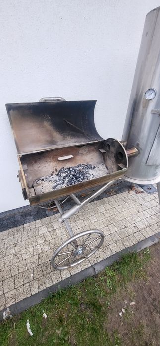 Grill ogrodowy wędzarnia stal nierdzewna