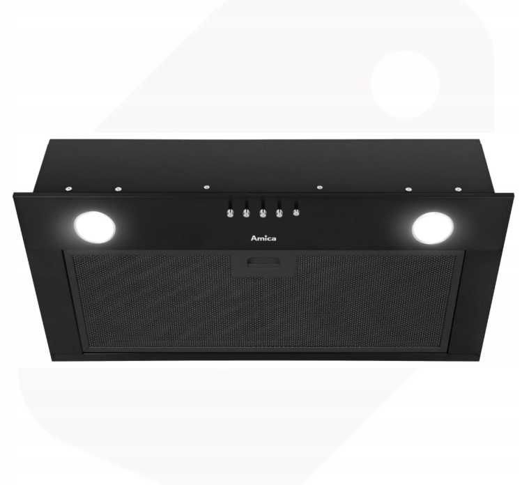 Okap Amica OMC6241B 60cm LED 182 m3/h 3 Biegi, CzarnyOUTLET 8AH12
