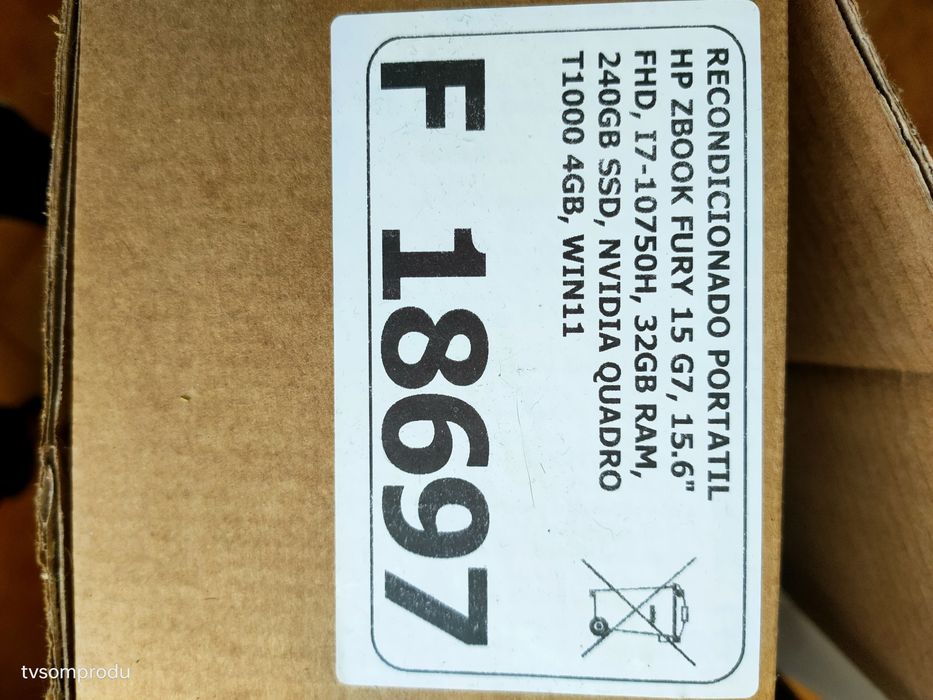 Portátil HP zbook fury g7 15.6