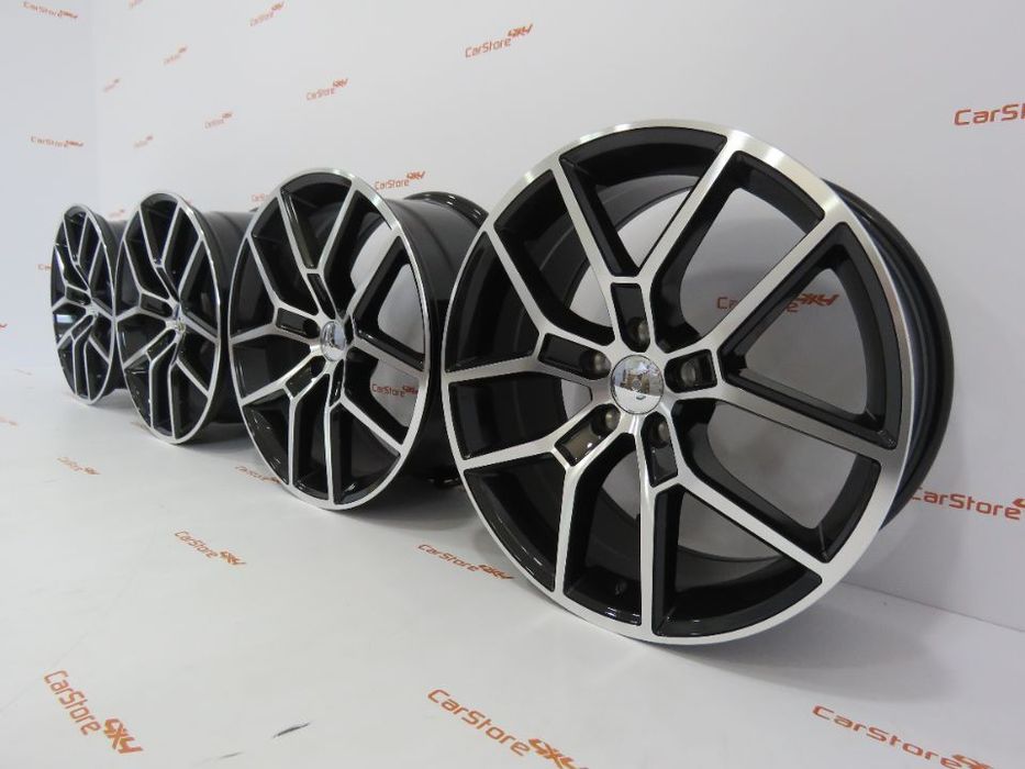 Jantes Look Volvo Polestar 18 x 8  et 45 5x108 Pretas + Polidas