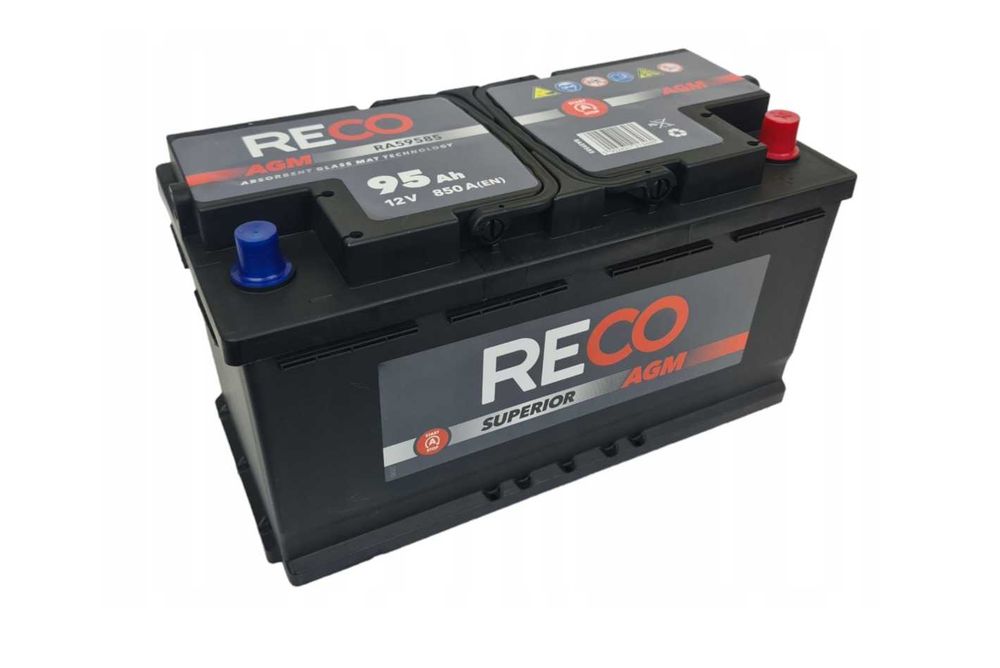 Akumulator RECO 95Ah 850A AGM W. Pstrowskiego 27