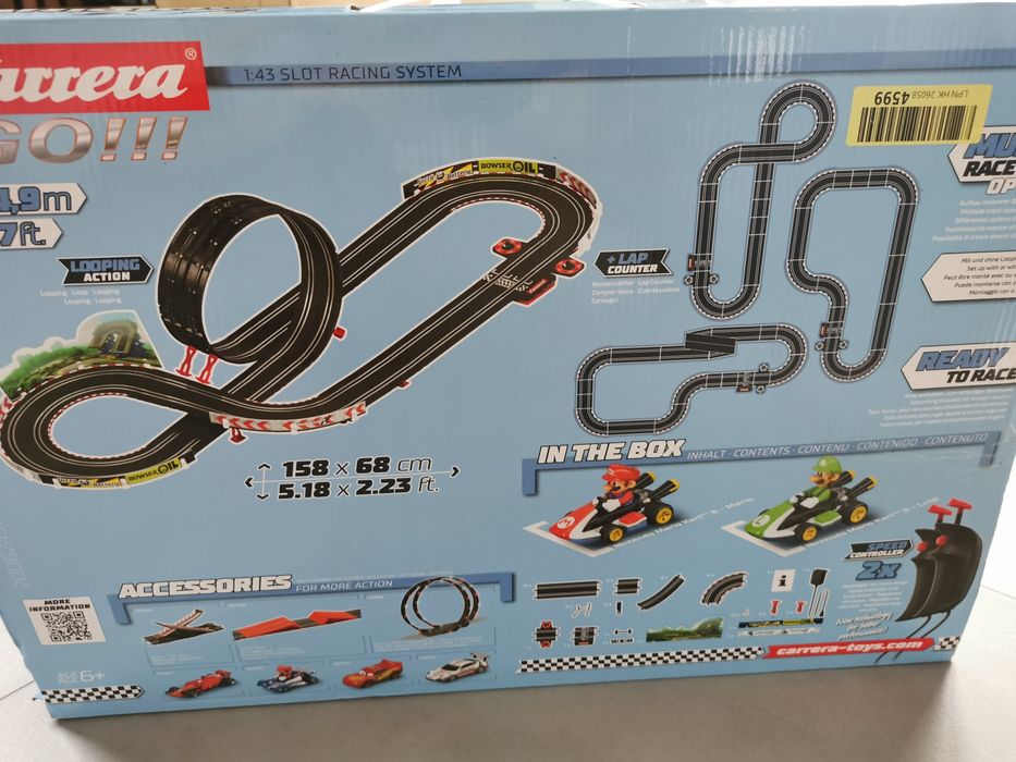 Tor samochodowy Carrera GO!!!  Nintendo Mario Kart 4.9m