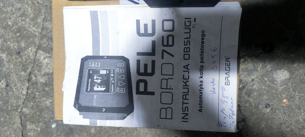 Sterownik kotła na pellet Brager  Pele Bord 760