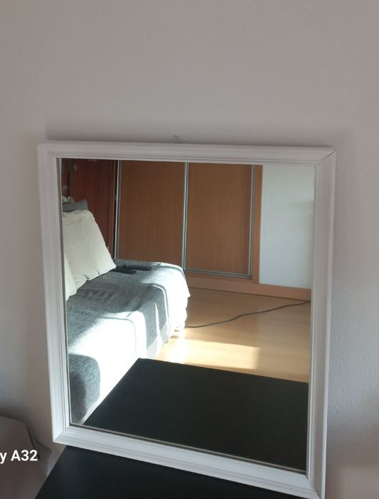 Espelho decorativo branco
