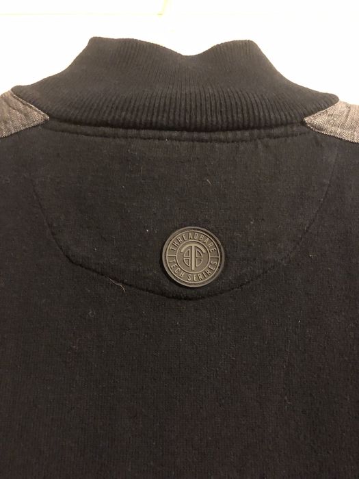 Bluza męska Threadbare M 100% bawełna , granat , pod szyją rozpinany