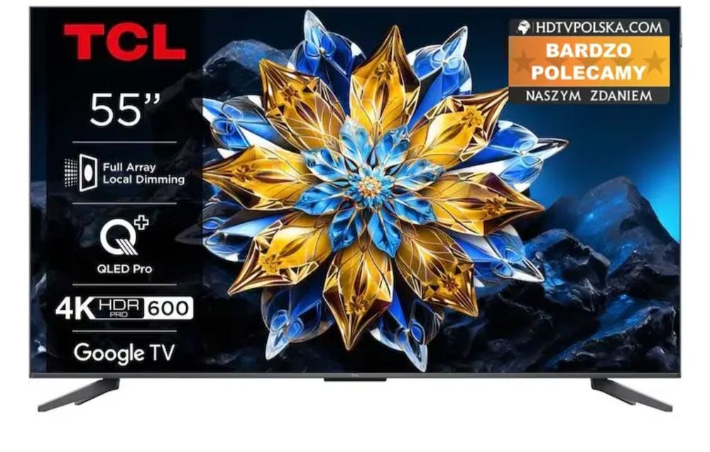 TCL 55C655 Pro 55" QLED Pro 4K Google TV Dolby Vision Dolby Atmos HDMI